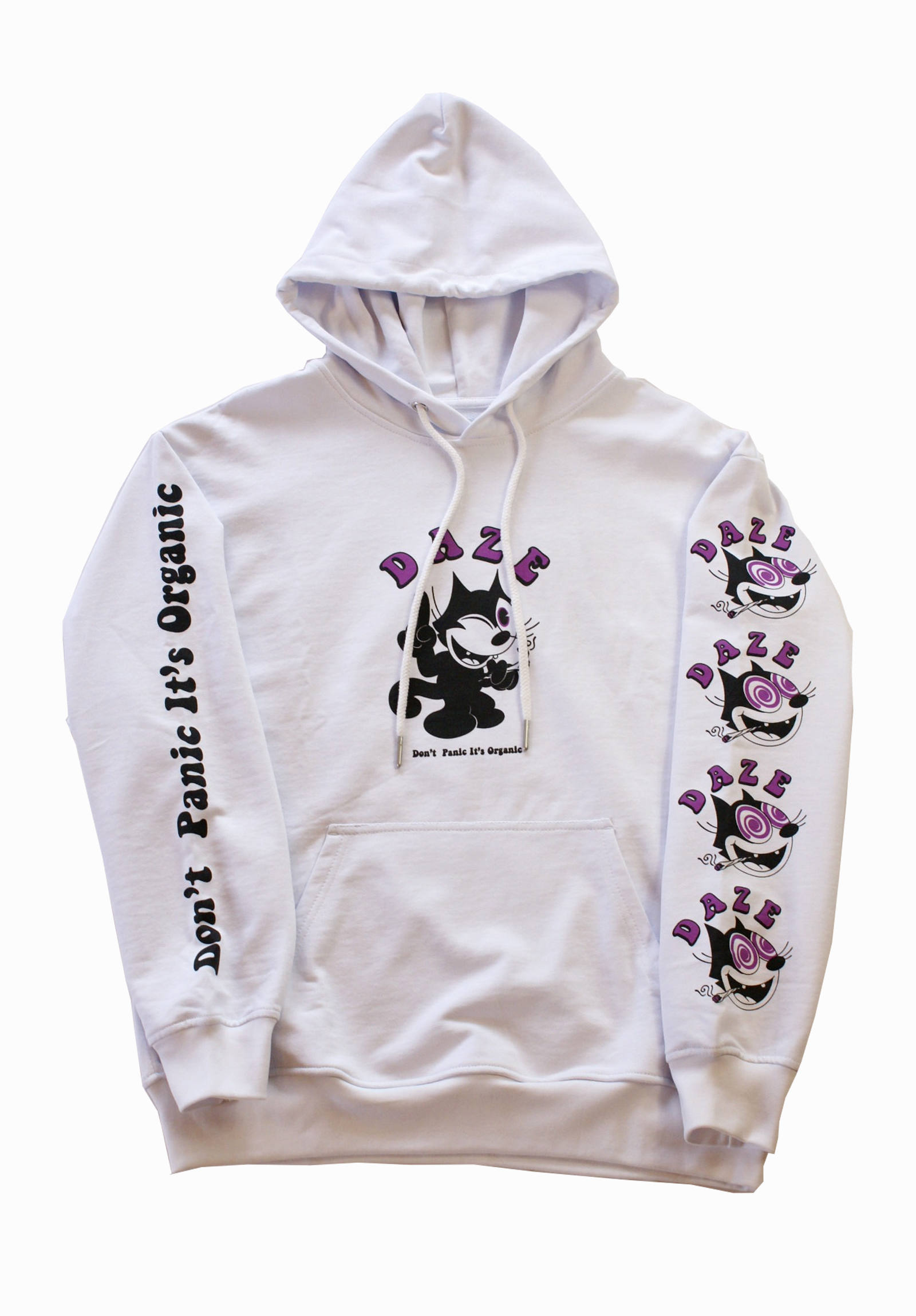 Daze プルオーバーパーカー Don T Panic It S Organic Hoodie White Frog S Tail