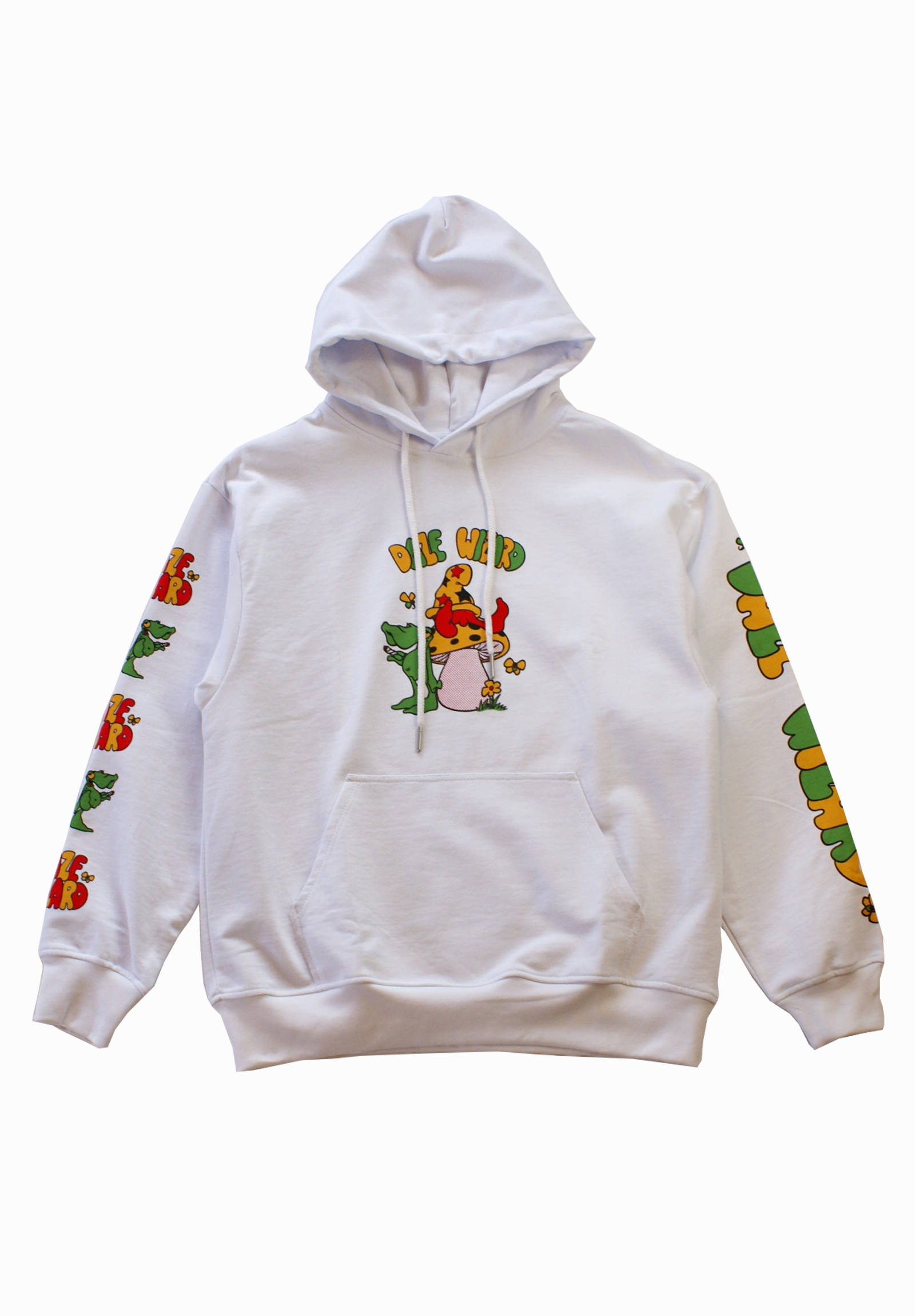 Daze プルオーバーパーカー Wizard Hoodie White Frog S Tail